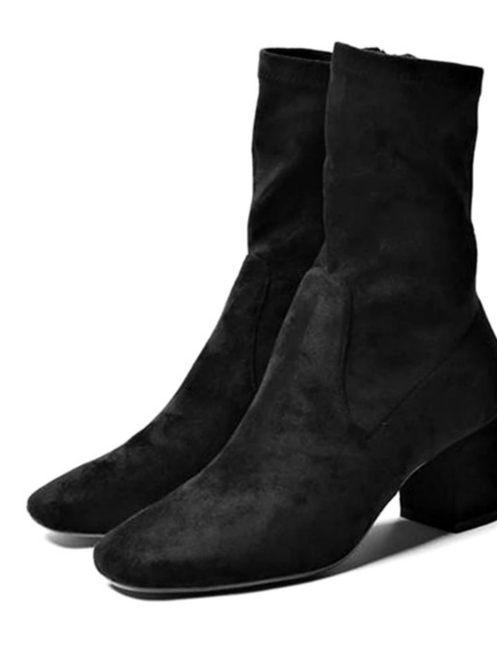 Silent D Black Suede Ankle Boot From Anthropologie